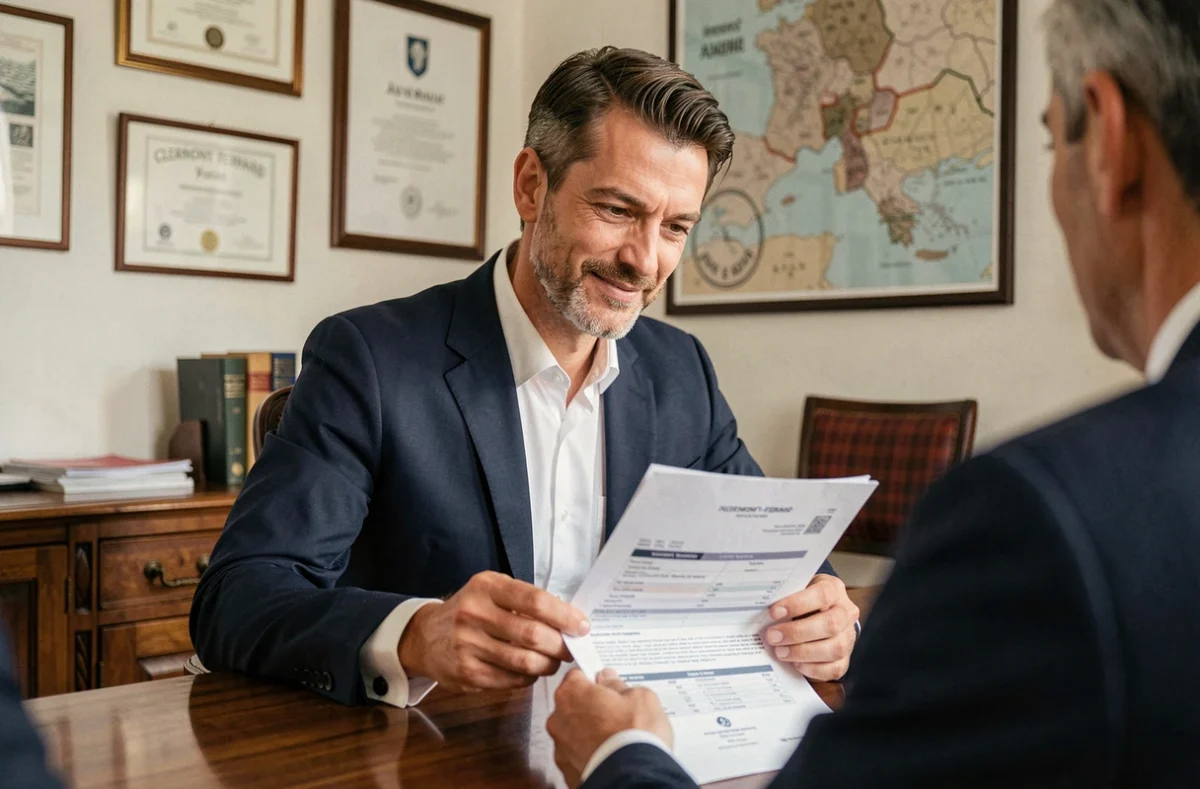 Courtier du cabinet Barbin Assurances à Clermont-Ferrand conseillant un client sur une police d'assurance