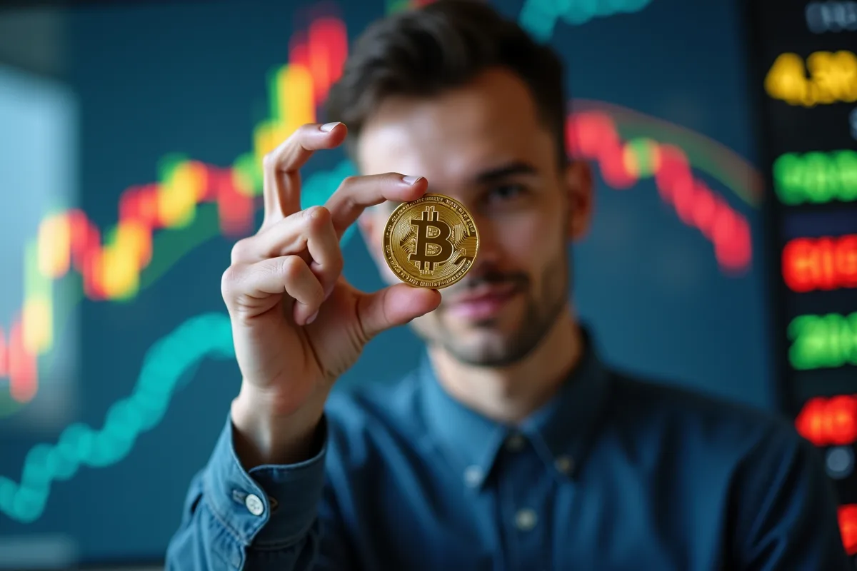 Chiffre 100x illustrant l'engouement pour la cryptomonnaie